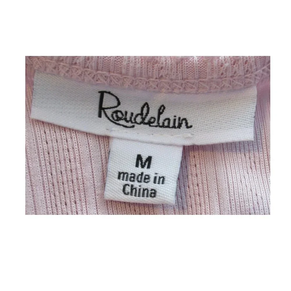 NWT Roudelain Women's Pointelle Knit Sleeveless Chemise Sleepshirt, Lilac, M - Picture 3 of 6